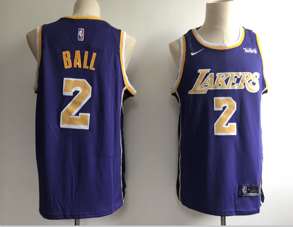 Lakers 2 Lonzo Ball Purple 2018-19 Nike Swingman Jersey Lakers 2 Lonzo Ball Purple 2018-19 Nike Swingman Jersey