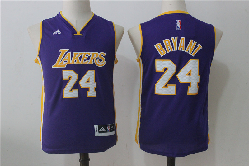 Lakers 24 Kobe Bryant Purple Youth Swingman Jersey Lakers 24 Kobe Bryant Purple Youth Swingman Jersey