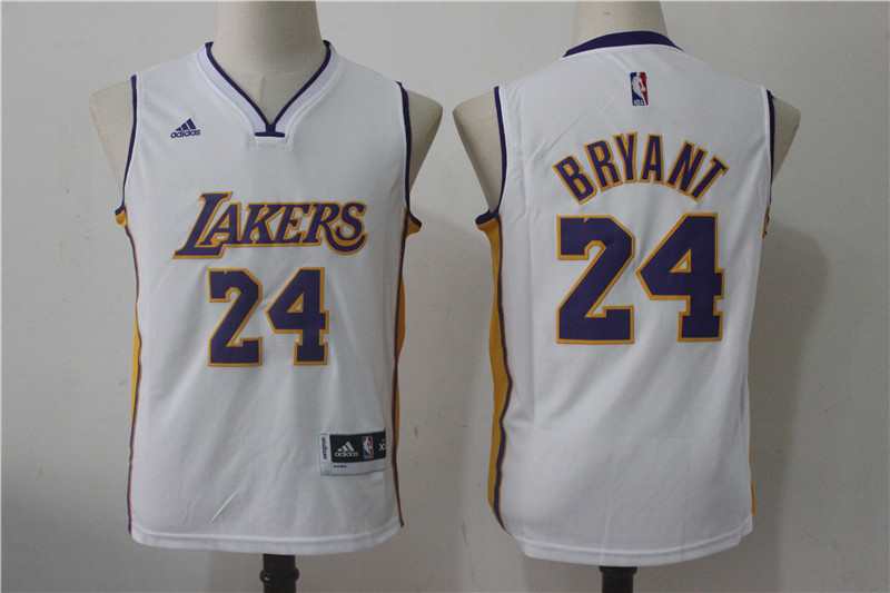 Lakers 24 Kobe Bryant White Youth Swingman Jersey Lakers 24 Kobe Bryant White Youth Swingman Jersey