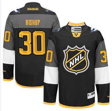 Lightning #30 Ben Bishop Black 2016 All Star Stitched NHL Jersey
