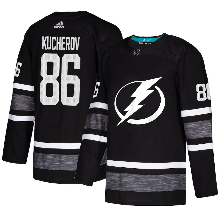 Lightning #86 Nikita Kucherov Black Authentic 2019 All-Star Stitched Youth Hockey Jersey