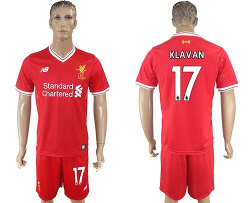 Liverpool #17 Klavan Red Home Soccer Club Jersey Liverpool #17 Klavan Red Home Soccer Club Jersey