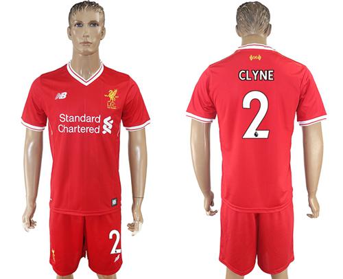 Liverpool #2 Clyne Red Home Soccer Club Jersey Liverpool #2 Clyne Red Home Soccer Club Jersey