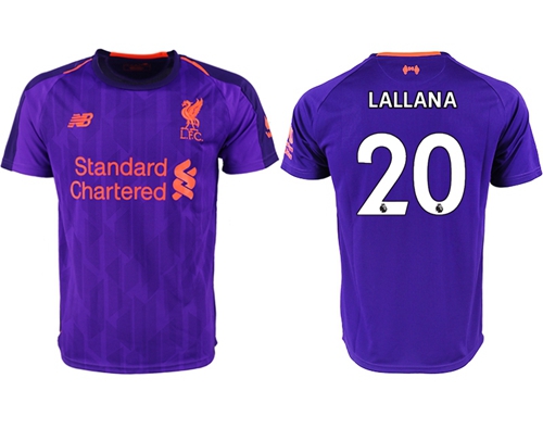 Liverpool #20 Lallana Away Soccer Club Jersey