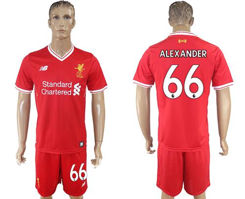 Liverpool #66 Alexander Red Home Soccer Club Jersey Liverpool #66 Alexander Red Home Soccer Club Jersey
