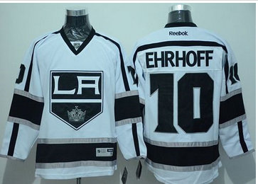 Los Angeles Kings #10 Christian Ehrhoff White Stitched NHL Jersey