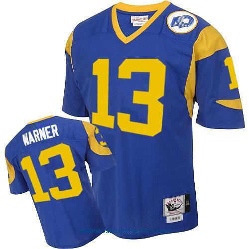 Los Angeles Rams #13 Kurt warner m&n Blue Men jersey