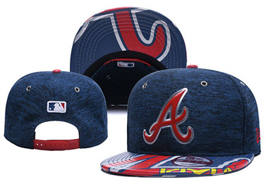 MLB Atlanta Braves Team Logo Navy Adjustable Hat Y