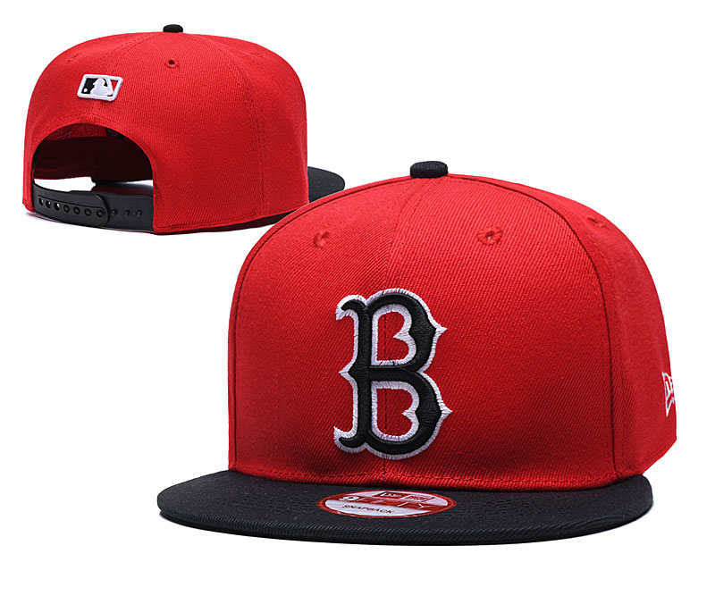 MLB Boston Red Sox Team Logo Black Reflective Adjustable Hat