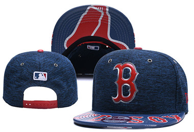 MLB Boston Red Sox Team Logo Navy Adjustable Hat 8