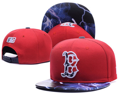 MLB Boston Red Sox USA Flag Logo Red Adjustable Hat LH