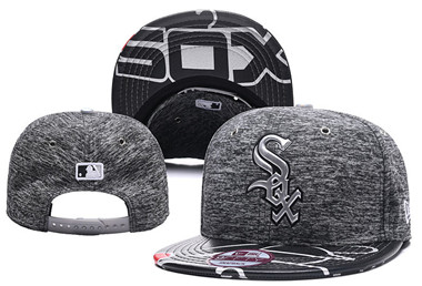 MLB Chicago White Sox Team Logo Gray Snapback Adjustable Hat YD