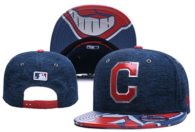 MLB Cleveland Indians Team Logo Navy Adjustable Hat 60