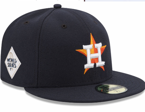 MLB Houston Astros Navy 2017 World Series Bound Side Patch Fitted Hat MLB Houston Astros Navy 2017 World Series Bound Side Patch Fitted Hat