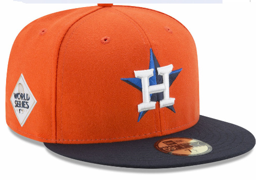 MLB Houston Astros Orange 2017 World Series Bound Side Patch Fitted Hat MLB Houston Astros Orange 2017 World Series Bound Side Patch Fitted Hat