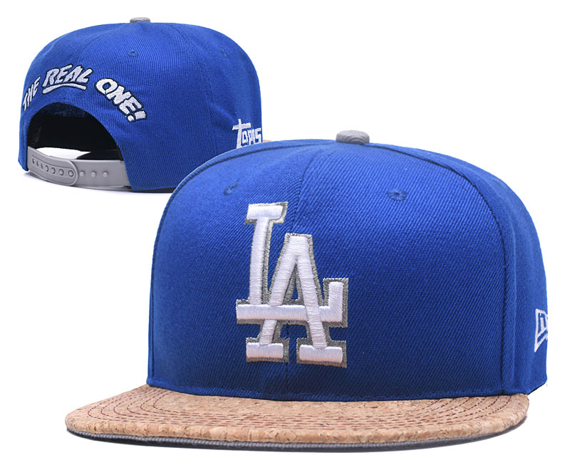 MLB Los Angeles Dodgers Fresh Logo Royal Adjustable Hat Yd