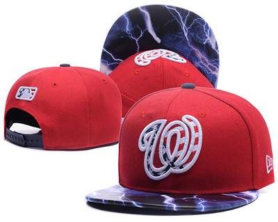MLB Washington Nationals USA Flag Logo Red Adjustable Hat