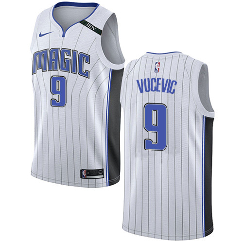 Magic #9 Nikola Vucevic White Women's Basketball Swingman Association Edition Jersey