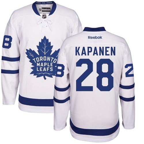 Maple Leafs #28 Kasperi Kapanen White Road Stitched Youth NHL Jersey