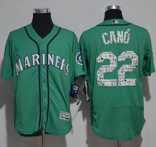 Mariners #22 Robinson Cano Green 2017 Spring Training Authentic FlexBase Stitched MLB Jersey Mariners #22 Robinson Cano Green 2017 Spring Training Authentic FlexBase Stitched MLB Jersey