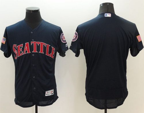 Mariners Blank Navy Blue Fashion Stars & Stripes Flexbase Authentic Stitched MLB Jersey Mariners Blank Navy Blue Fashion Stars & Stripes Flexbase Authentic Stitched MLB Jersey