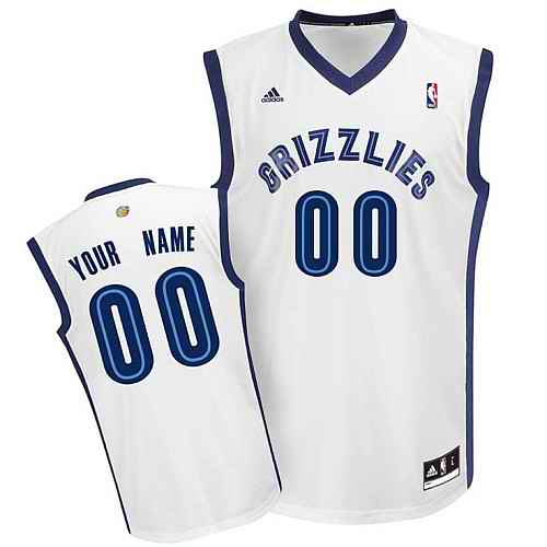 Memphis Grizzlies Youth Custom White Jersey Memphis Grizzlies Youth Custom White Jersey