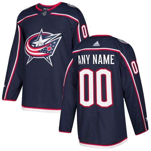 Men's Adidas Blue Jackets Personalized Authentic Navy Blue Home NHL Jersey Men's Adidas Blue Jackets Personalized Authentic Navy Blue Home NHL Jersey
