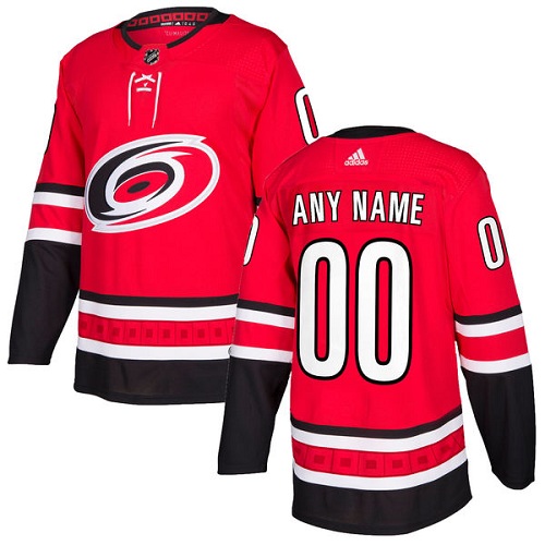 Men's Adidas Hurricanes Personalized Authentic Red Home NHL Jersey Men's Adidas Hurricanes Personalized Authentic Red Home NHL Jersey