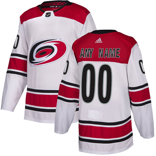 Men's Adidas Hurricanes Personalized Authentic White Road NHL Jersey Men's Adidas Hurricanes Personalized Authentic White Road NHL Jersey