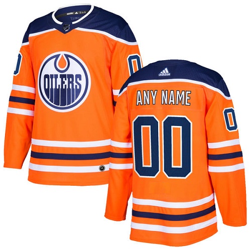 Men's Adidas Oilers Personalized Authentic Orange Home NHL Jersey Men's Adidas Oilers Personalized Authentic Orange Home NHL Jersey