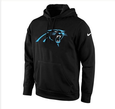 Men's Carolina Panthers Nike Black KO Logo Essential Hoodie