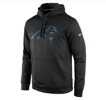 Men's Carolina Panthers Nike Black Practice Performance Pullover Hoodie