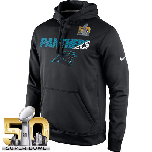 Men's Carolina Panthers Nike Black Super Bowl 50 Kick Off Staff Performance Pullover Hoodie Men's Carolina Panthers Nike Black Super Bowl 50 Kick Off Staff Performance Pullover Hoodie