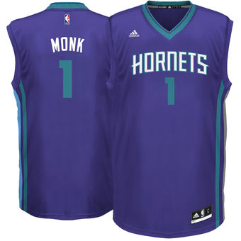 Men's Charlotte Hornets Malik Monk adidas Purple 2017 NBA Draft #1 Pick Replica Jersey