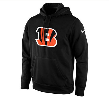 Men's Cincinnati Bengals Nike Black KO Logo Essential Hoodie