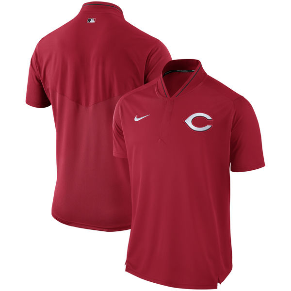 Men's Cincinnati Reds Nike Red Authentic Collection Elite Performance Polo