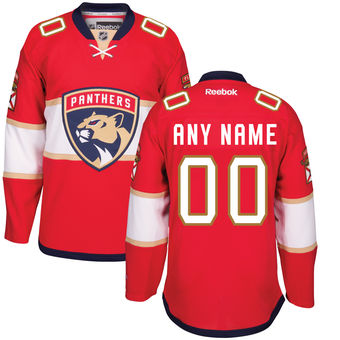 Men's Florida Panthers Reebok Red Home Premier Custom Jersey