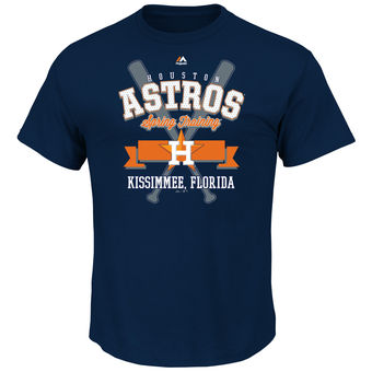 Men's Houston Astros Majestic Navy The Heart and Soul II Spring Training T-Shirt