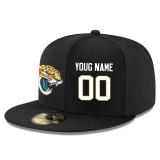 Men's Jacksonville Jaguars  Black Custom On-Field 59FIFTY Structured Fitted Hat