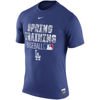 Men's Los Angeles Dodgers Nike Royal 2016 Authentic Collection Legend Team Issue Spring Training Performance T-Shirt