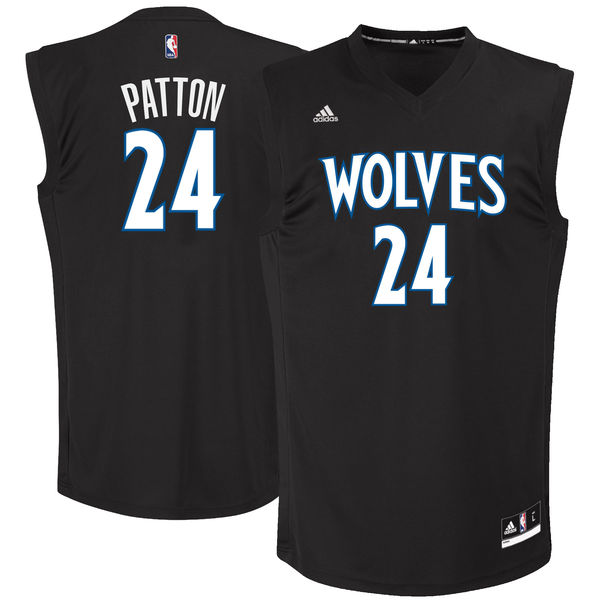 Men's Minnesota Timberwolves Justin Patton adidas Black 2017 NBA Draft #1 Pick Replica Jersey