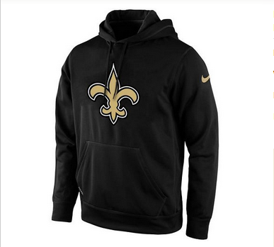 Men's New Orleans Saints Nike Black KO Logo Essential Hoodie 2