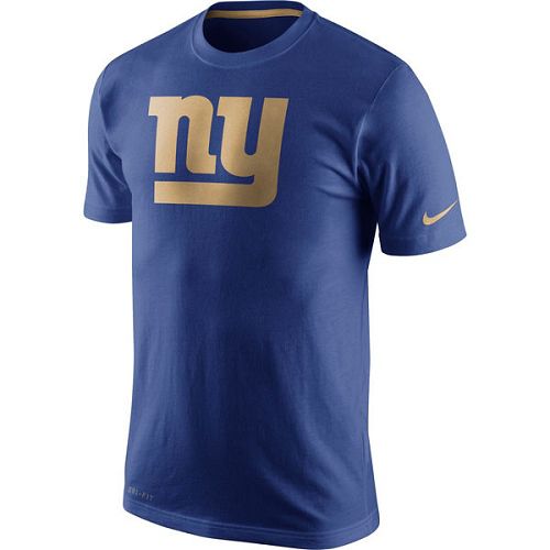 Men's New York Giants Nike Royal Championship Drive Gold Collection Performance T-Shirt Men's New York Giants Nike Royal Championship Drive Gold Collection Performance T-Shirt