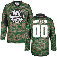 Men's New York Islanders Reebok Digital Camo Veteran's Day Custom Practice Jersey