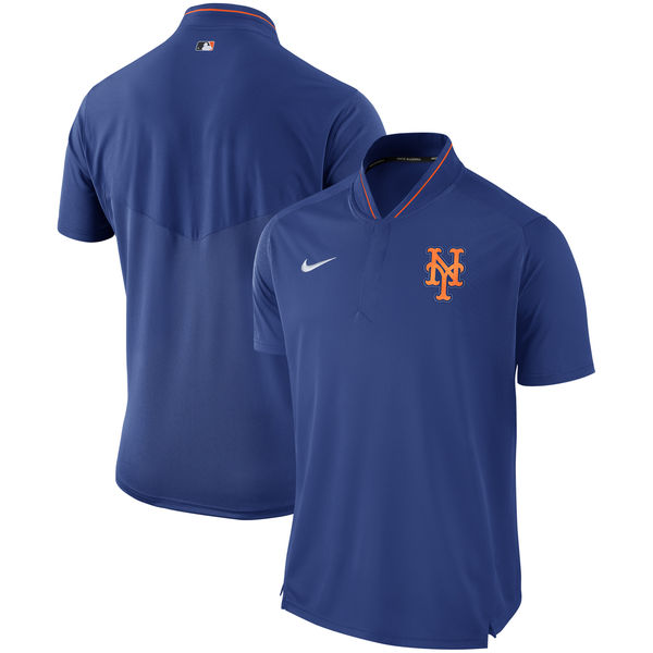 Men's New York Mets Nike Royal Authentic Collection Elite Performance Polo