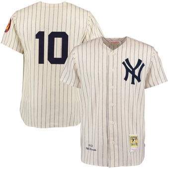 Men's New York Yankees Phil Rizzuto Mitchell & Ness Cream Authentic Jersey