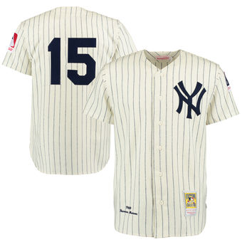 Men's New York Yankees Thurman Munson Mitchell & Ness Cream Navy Throwback 1969 Authentic Jersey Men's New York Yankees Thurman Munson Mitchell & Ness Cream Navy Throwback 1969 Authentic Jersey