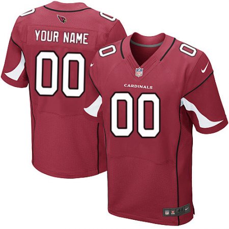 Men's Nike Arizona Cardinals Customized Elite Red Team Color NFL Jersey