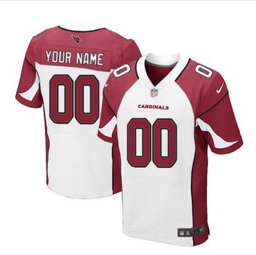 Men's Nike Arizona Cardinals Customized Elite White NFL Jersey Men's Nike Arizona Cardinals Customized Elite White NFL Jersey