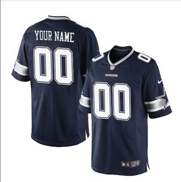 Men's Nike Dallas Cowboys Customized Limited Navy Blue Team Color NFL Jersey